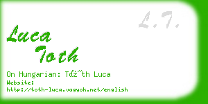 luca toth business card